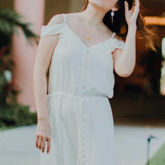 Angels BY THE SEA HAWAII Off-White Maxi Dress - Picture 4 of 8